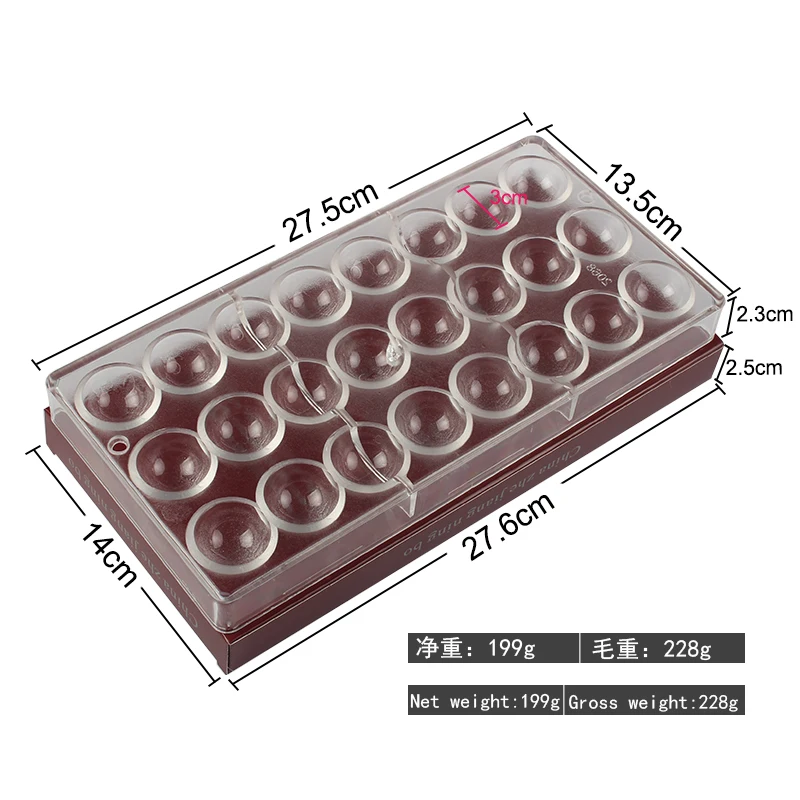 Best Selling Products Food Standard Half Round 3D Chocolate Mold