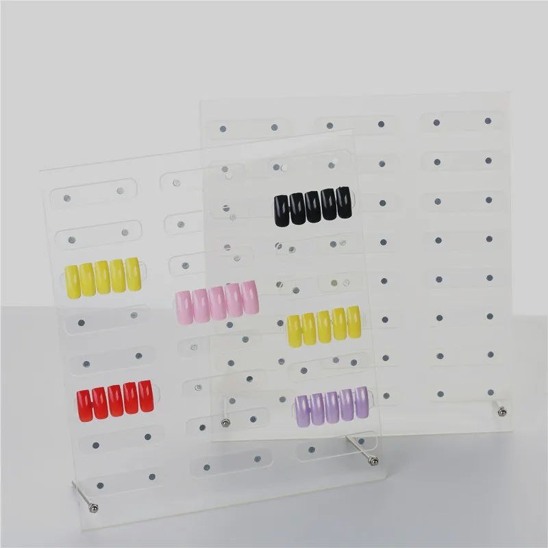 Transparent Magnetic nail art display stand board
