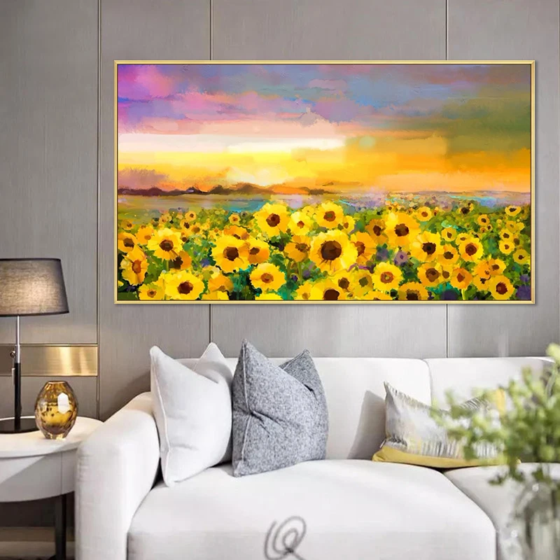 
modern acrylic flowers oil paintings interior wall flower painting 