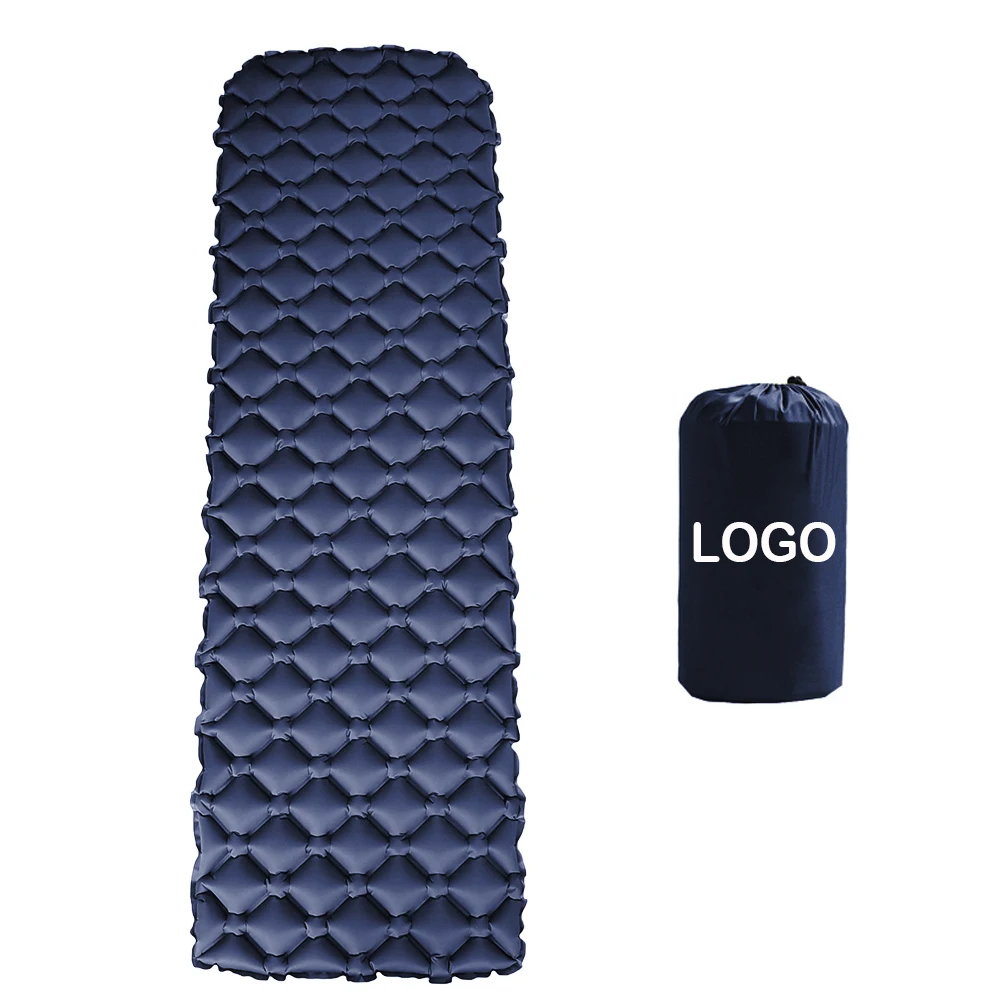 
Compressible ultralight single size air inflating camping sleeping beach sleeping mat picnic mattress 