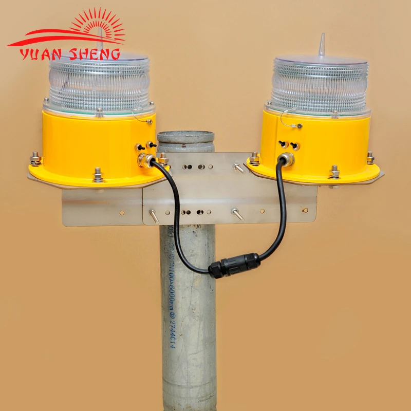 Dual solar aircraft warning light/solar obstruction-YSL10D