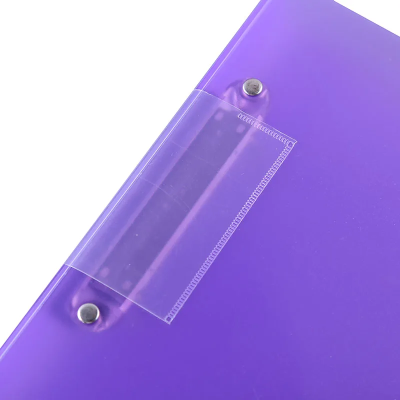 Hot selling plastic poly colored portfolio 3-hole punch ring binder folder