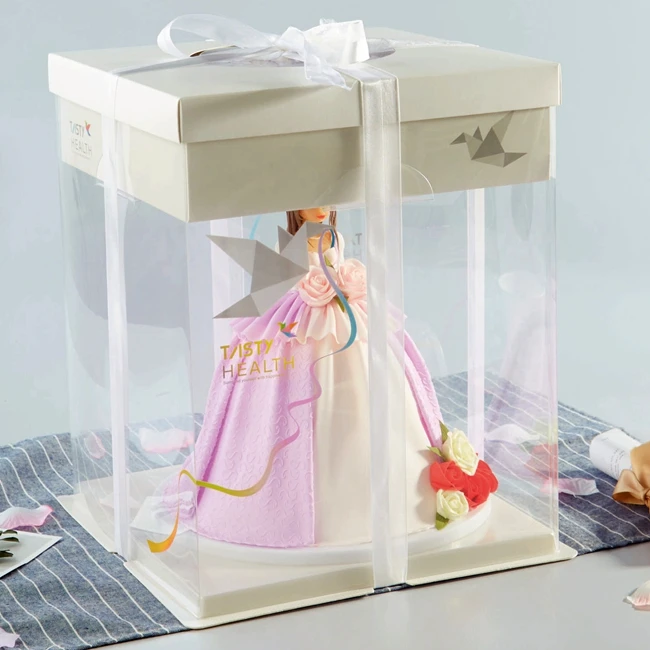 Wholesale custom printed logo cake style flower paper wedding favors candy boxes Chocolate Gifts package Box