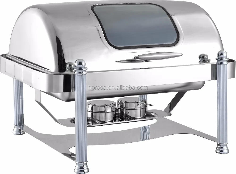 Elegant top quality catering roll top chafing dish for buffet
