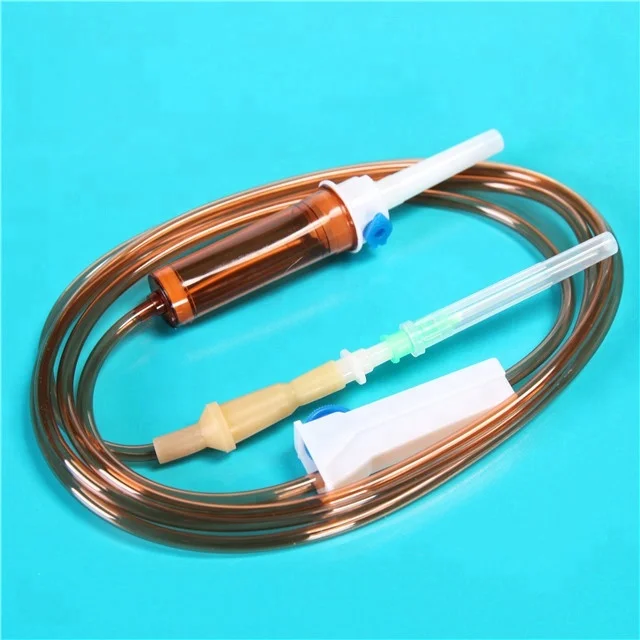 China medical adult  Disposable  iv  infusion giving  set price