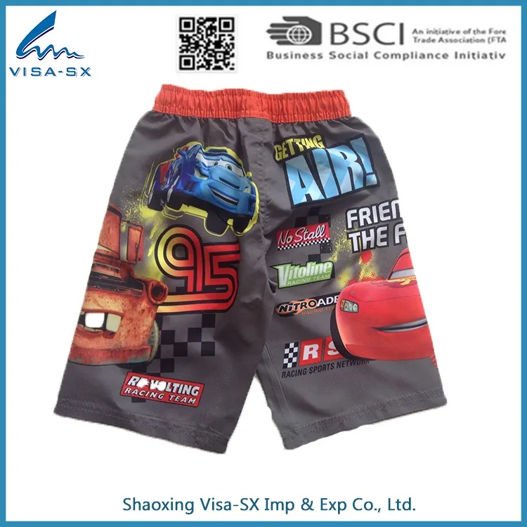 Wholesale customized good quality cartoon kids teen gay boys shorts