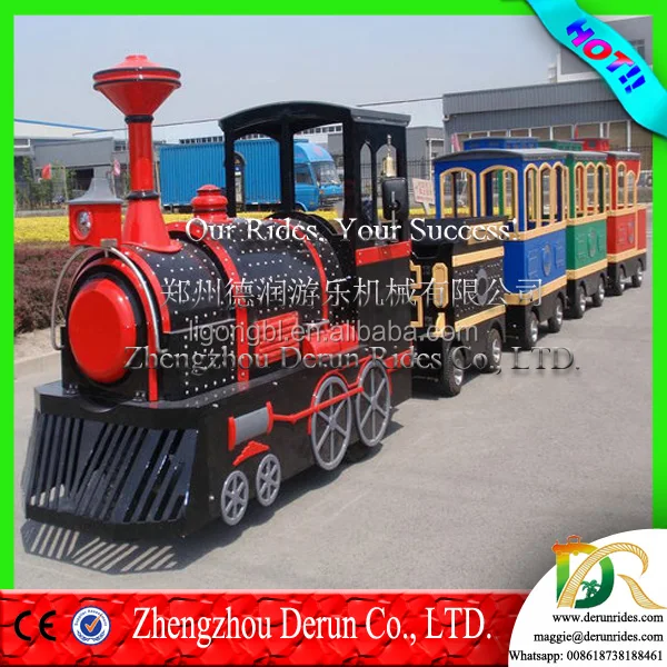 Детский тренировочный поезд DERUN, забавные детские аттракционы, бесспортивный Электрический поезд, поезд для парка развлечений, распродажа