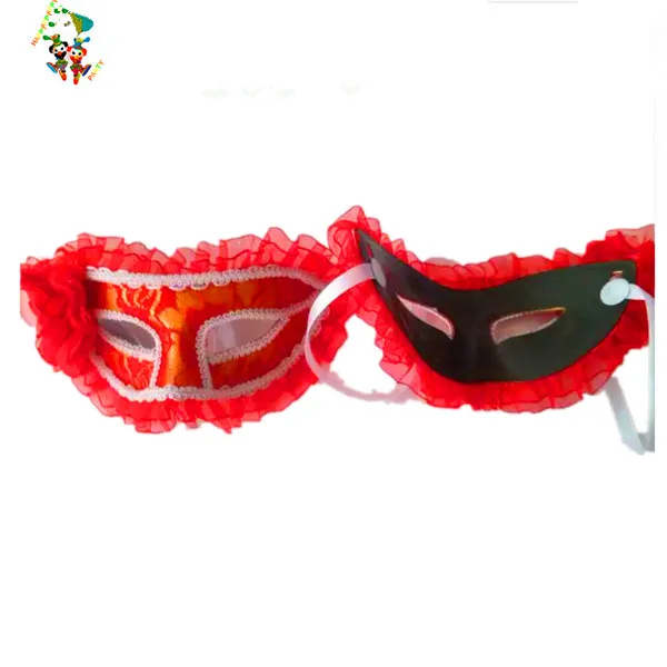 Cheap Wedding Ladies Venice Dance Red Color Lace Masquerade Party Masks HPC-0482