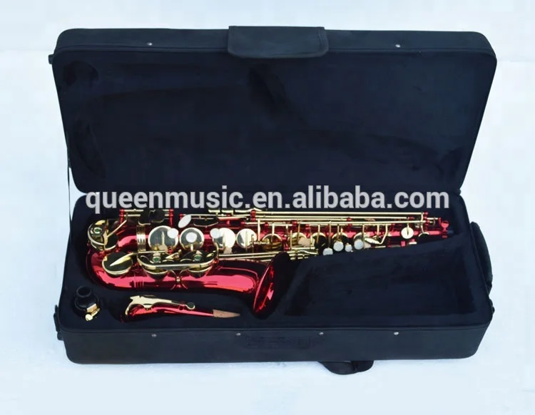 
Alto saxophone/Saxophone/Wind instrument/red colour saxophone 