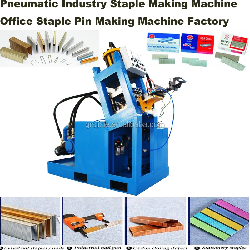 Pneumatic Industry Staple ,Office Stapler Staple Pin Making Machine