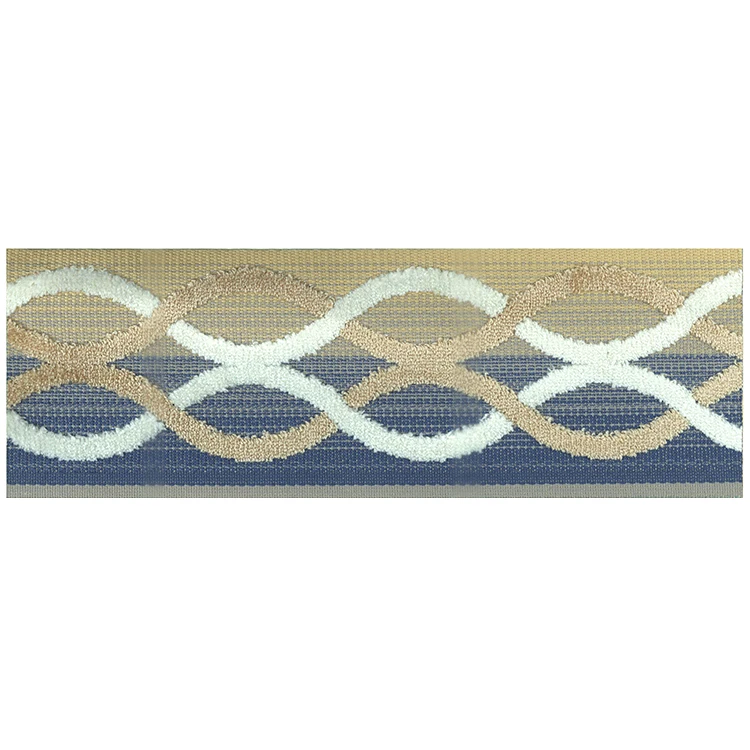 JBL Wholesale Custom Polyester Jacquard Velvet Curtain Lace Trim Tape