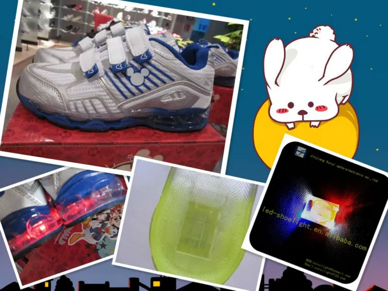 Waterproof shoes light led, led flashing shoe light, led light for shoe sole