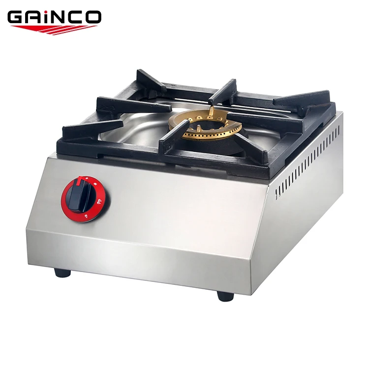 Stainless Steel China Commercial Kitchen Cooking 4 Burner Gas Stove/Professional Manufacturer Table Gas Stove Design