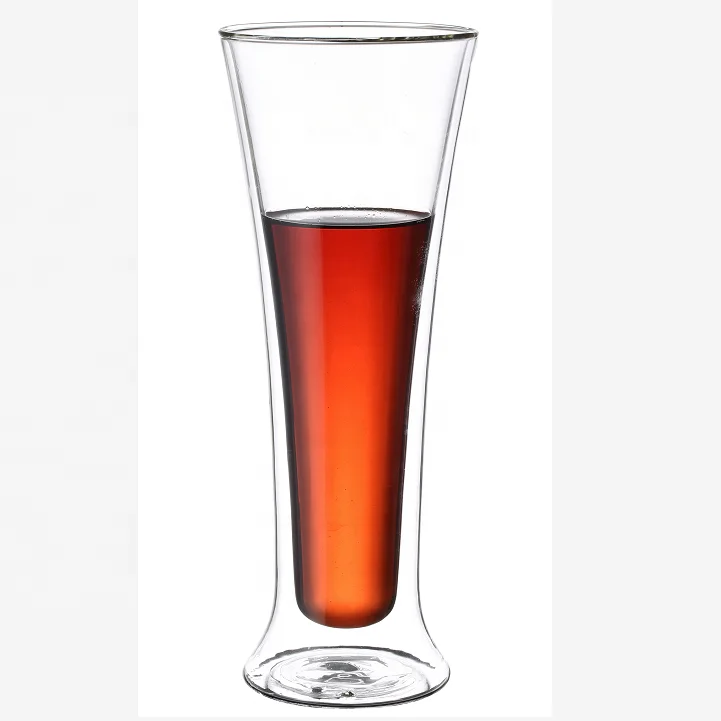 popular sale glass cup and double wall glass beer mug with LFGB