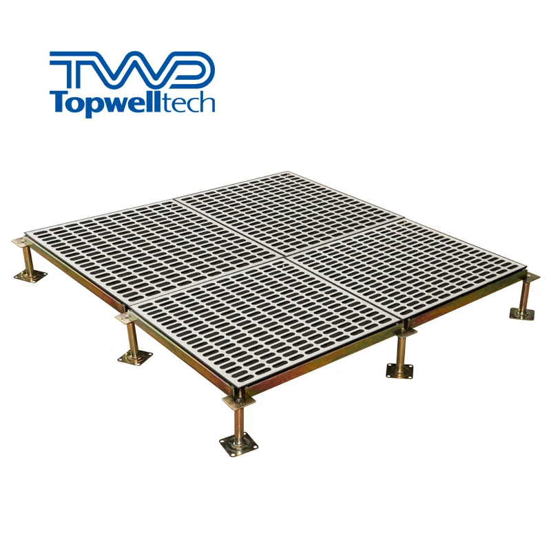 Data Center HPL Air Flow Steel Raised Serve Room Anti-static Metal Raised Floor