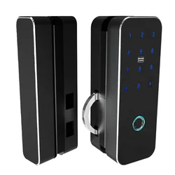 fingerprint door lock for glass door,bluetooths smart glass door lock,remote sliding door lock for security system