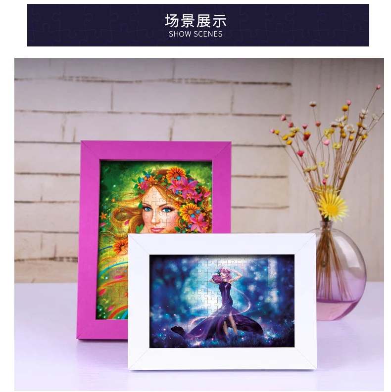 TOYTOWN BRAND Wholesale Adult Edcational custom mini 150pcs jigsaw puzzle in plastic tube from direct factory