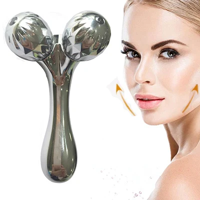 OEM 3d face massage roller skin lifting beauty Y shaped mini massage roller