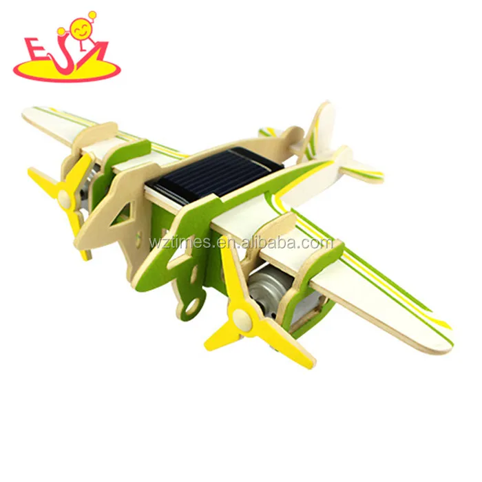 2018 оптовая продажа дети собирают деревянные модели самолетов смешные детские деревянные W03B069
