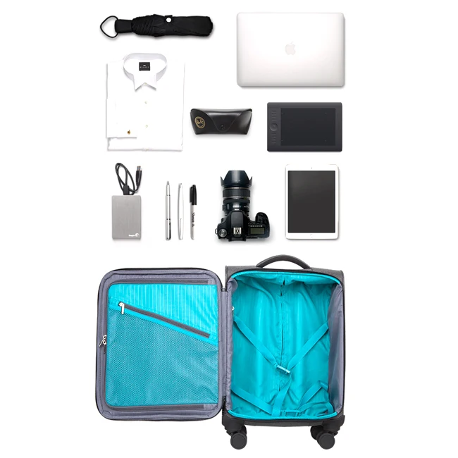 Business eminent luggage eminent trolley suitcase with 4 wheel luggage,travel luggage