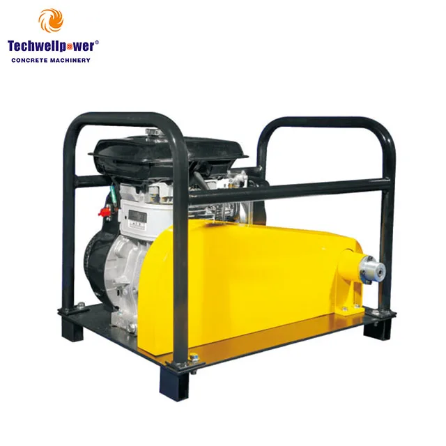 manual screed petrol concrete plate vibrator with diesel engine