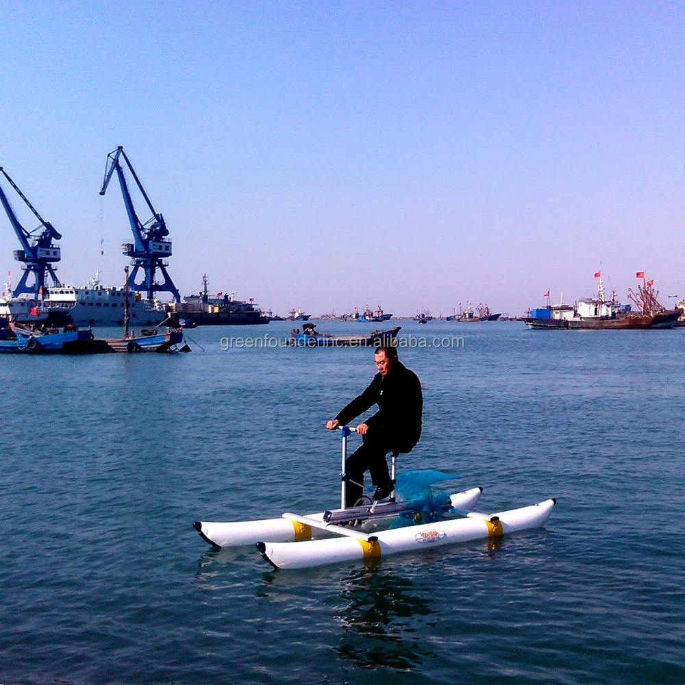 China high quality inflatable PVC Pontoons Water Bikes Water Bicycles Sea Bicycle Supplier