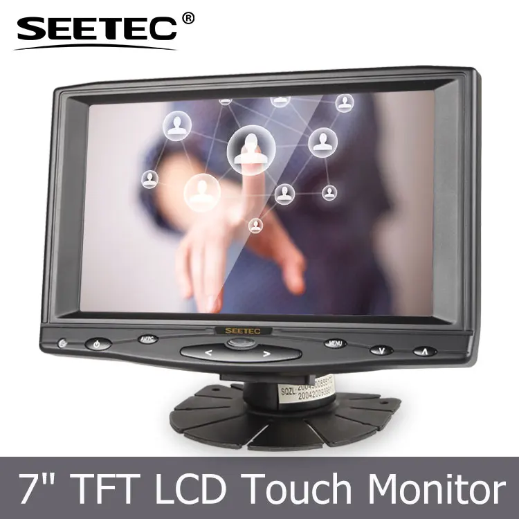 Seetec 7 ' экономия пространства HDMI резистивный сенсорный экран монитора в подголовнике сиденья с