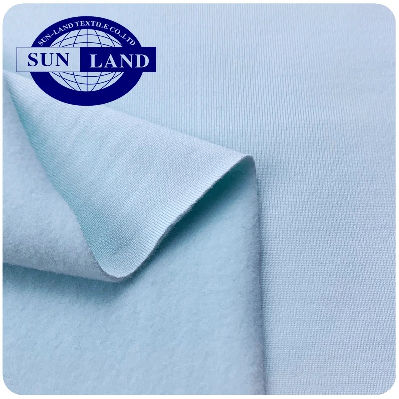 86% DRI FIT polyester 14% spandex  single jersey one side brushed  Fabric for strech sports wear