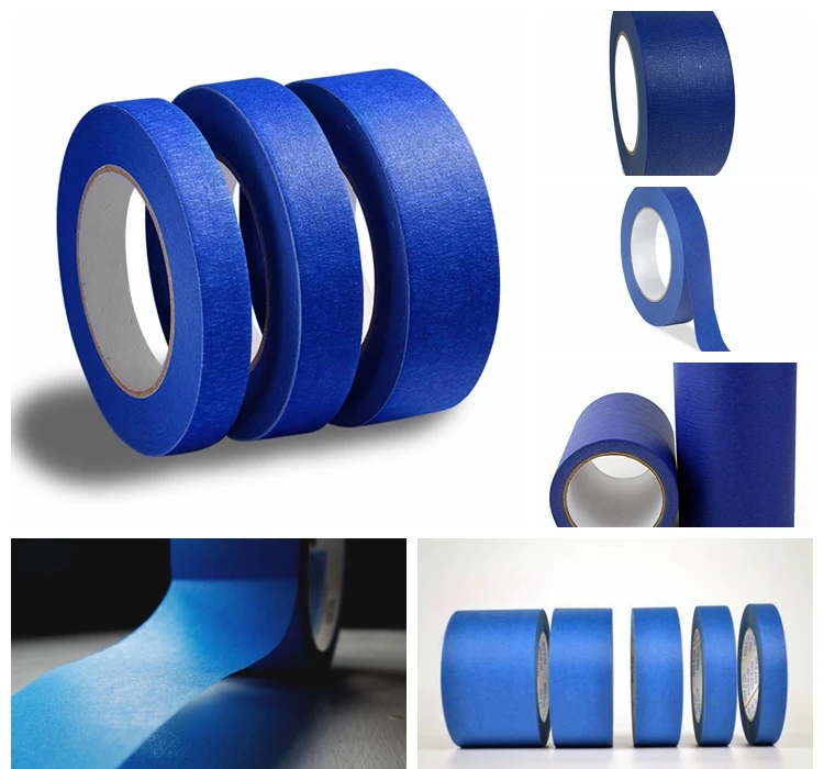 Factory Direct Sale 2inch Paper Single-Sided Pressure Sensitive Adhesive 18mm Width Automotive Green Masking Tape Jumbo Roll