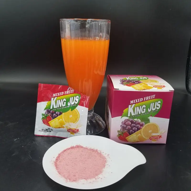 Instant fruit flavored juice powder