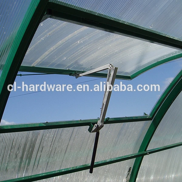 Roof Vent gas spring greenhouse application