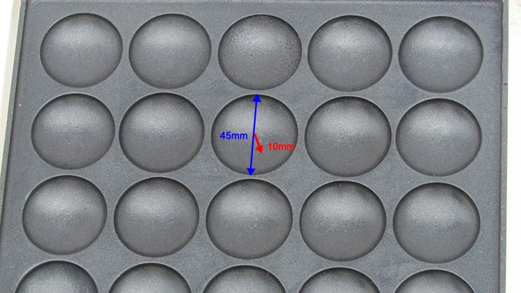 2019 Hot Sale New Style Electric Commercial Gas Or Electric 100 Holes Round Shape Muffins Machine Waffle Maker Dorayaki Machine