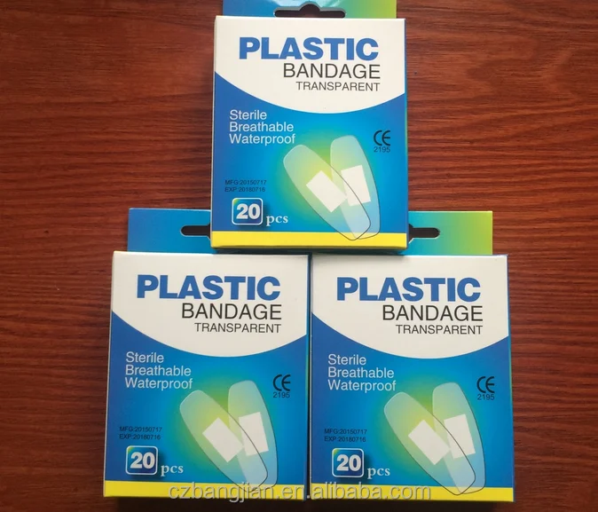 
Adhesive wound plaster waterproof PE first aid/Band aid bandages 