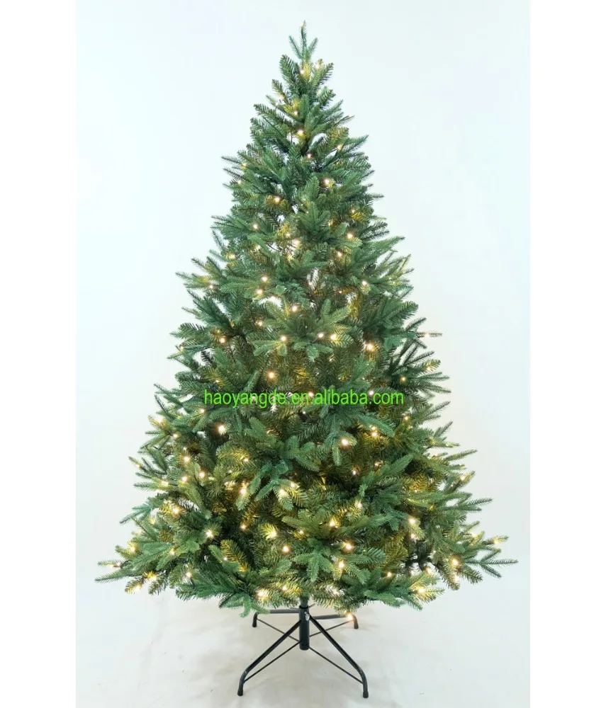 PE PVC mixed artificial dazzler Christmas Tree lighted plastic Xmas Trees