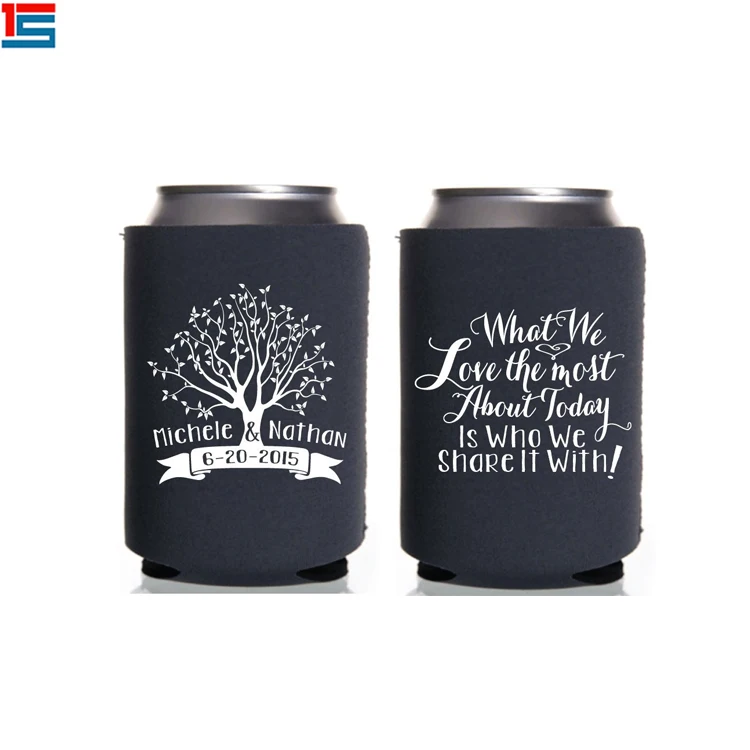 
Neoprene Sublimation Magnetic Stubby Holder Can Cooler Sleeve With Base In Black Color 