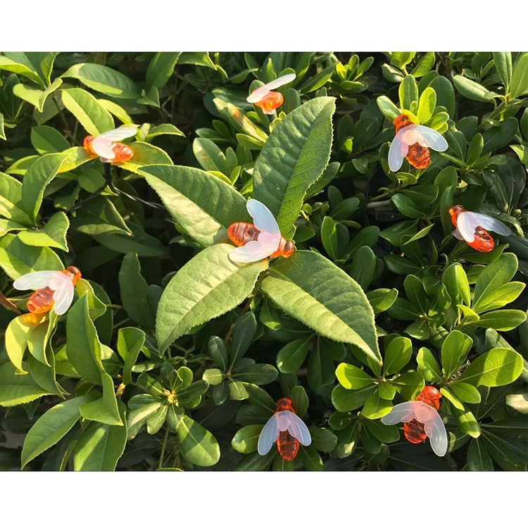 Лидер продаж на Amazon 2019, светодиодная гирлянда на солнечной батарее, уличная гирлянда для двора, меда, пчелы, свадебное украшение, маленькие цветные гирлянды