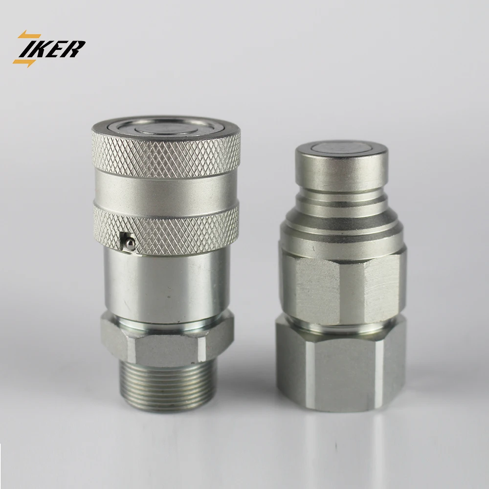 Manual Flat Face Interchange Loader Machine Hose Connector 1/2 Inch Npt Thread Coupling High Quick Hitch Excavator Manufacturer