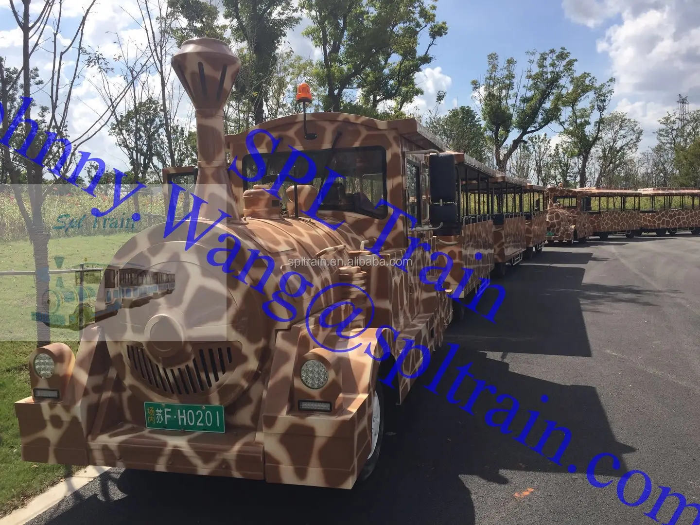 
Safari Park Animal Tourist Road Train for zoo 