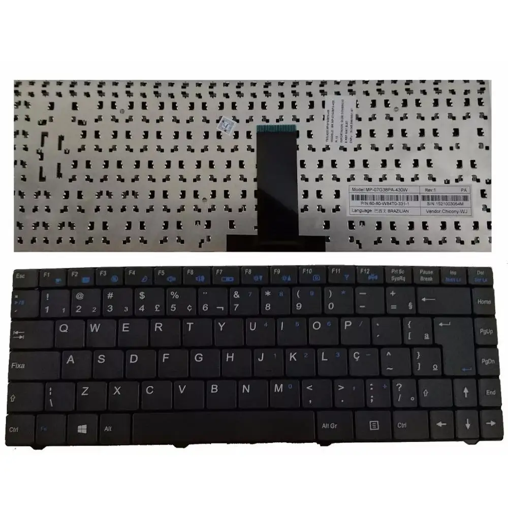 Оригинальная клавиатура Teclado Для Itautec W7425 Mp-07g38pa-430 BR