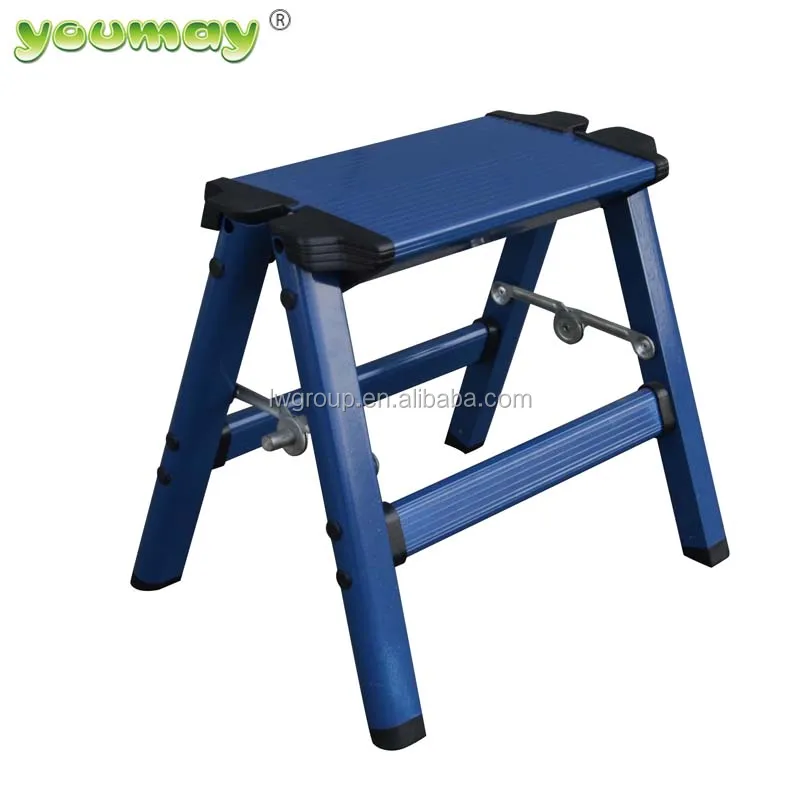 folding step ladder, Aluminum one-step ladder easy carry ladder small stair AD0501A
