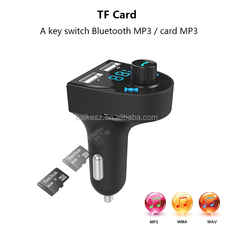 Dual USB устройство с автомобильным fm-передатчиком Bluetooth и sd/usb mp3 плеер
