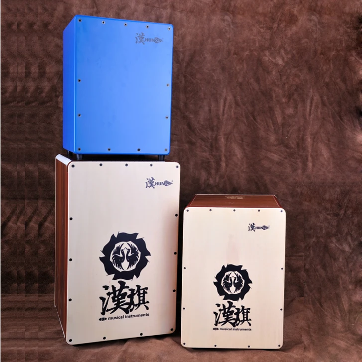 Small Custom Latin Percussion Wood Drum Cajon with adjustable strings