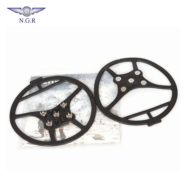 Outdoor professional safety cleats shoes anti-slip snow rubber ice gripper