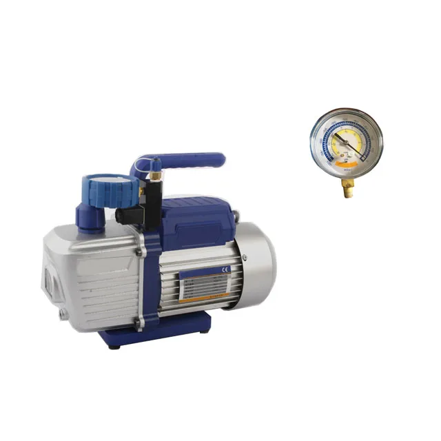 Super Durable 1.5-12 CFM Dual Stage With Solenoid Valve Professional Vacuum Pump