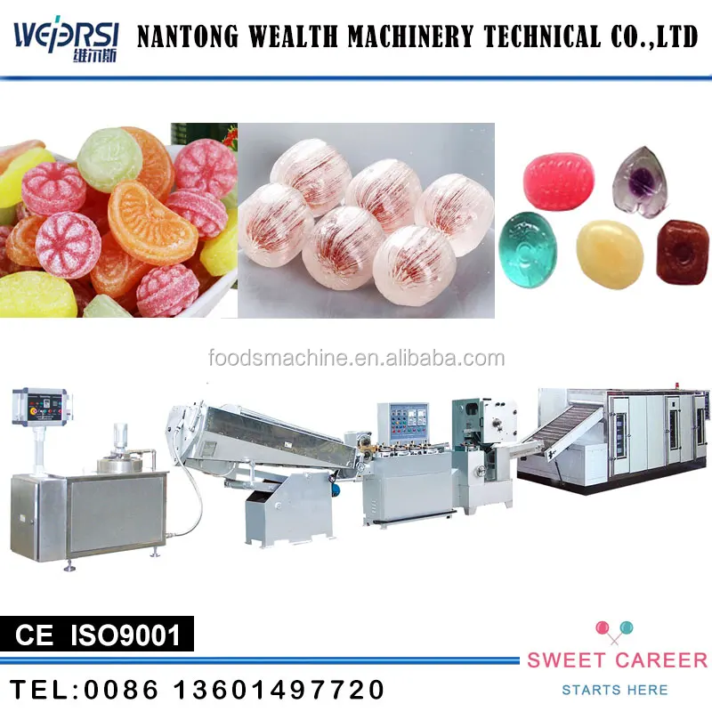 HARD CANDY PRODUCTION LINE LOLLIPOP MAKING MACHINE