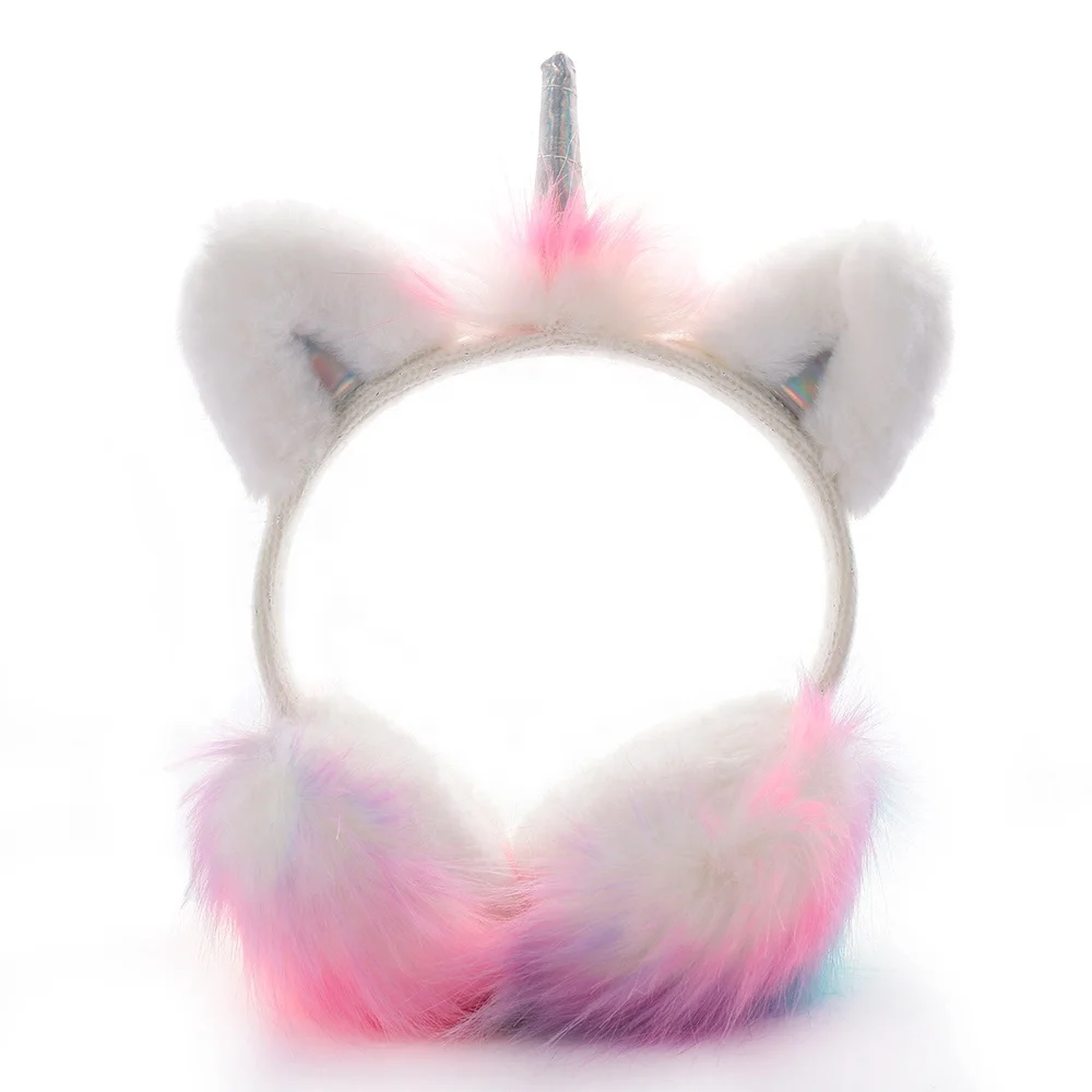 
Customised Color and soft Material Winter Unicorn safety Earmuff 