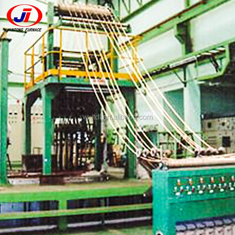 Латунная медная плавильная печь стержень проволока вверх машина для непрерывного литья