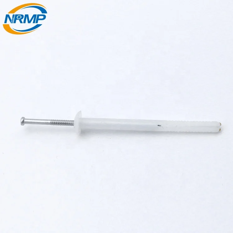 Best quality white plastic nylon hammer drive nail anchor