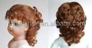 European Doll Hair Wigs for Cute American Babe Girls Wool Hair Material