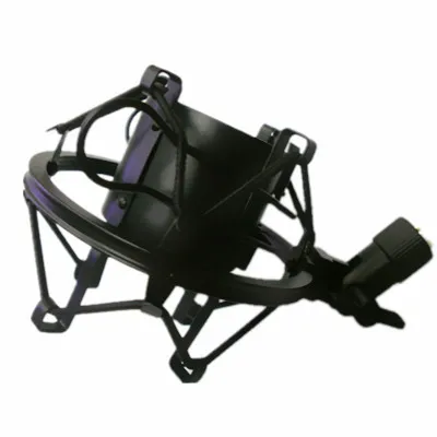 
Universal Microphone Shock Mount Holder Clip Anti Vibration Suspension High Isolation with for Studio Condenser Mic 